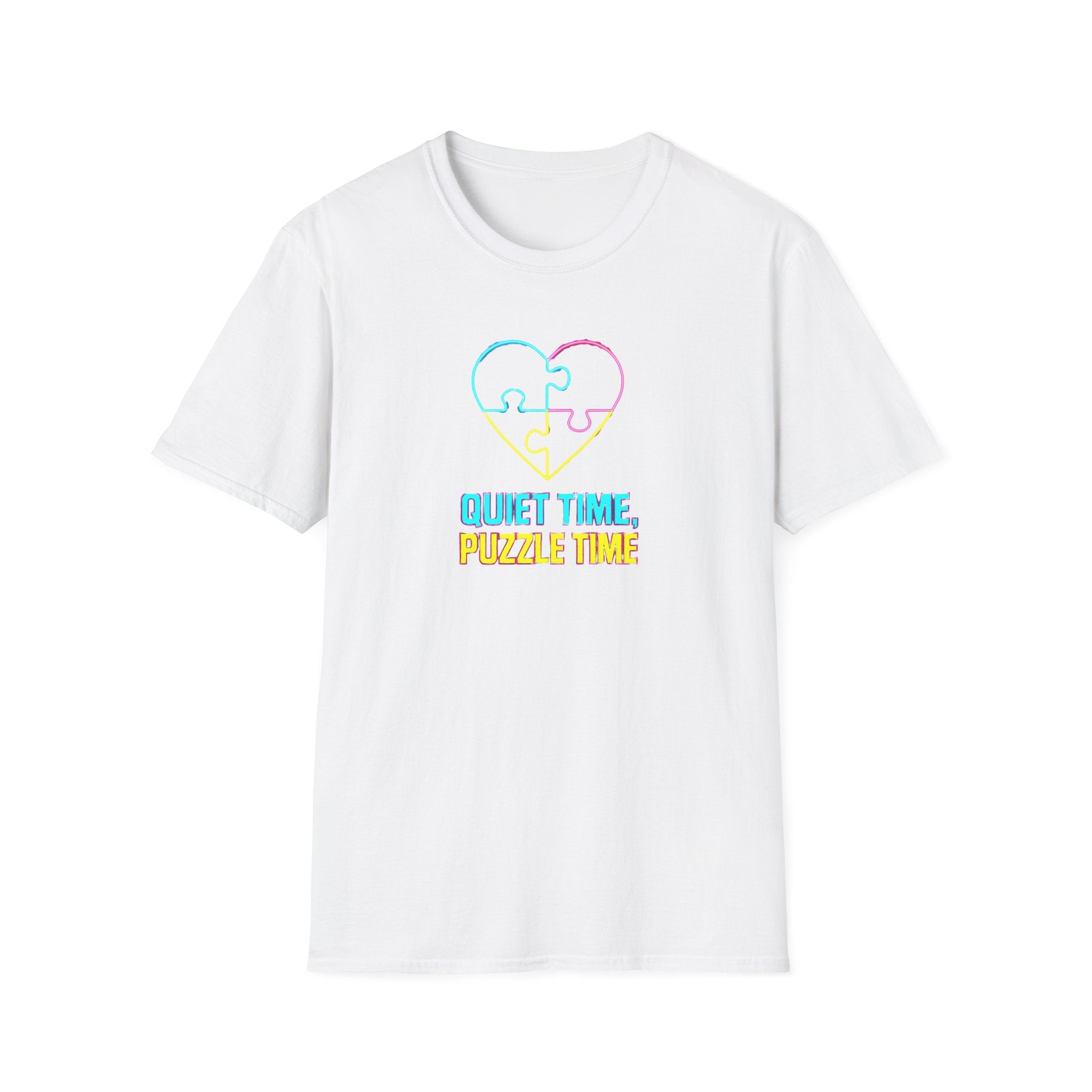 Puzzle Time Neon Heart T-Shirt